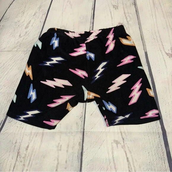 Dot Dot Smile Kids Lightning Bolt Shorts - Black - Picture 4 of 5